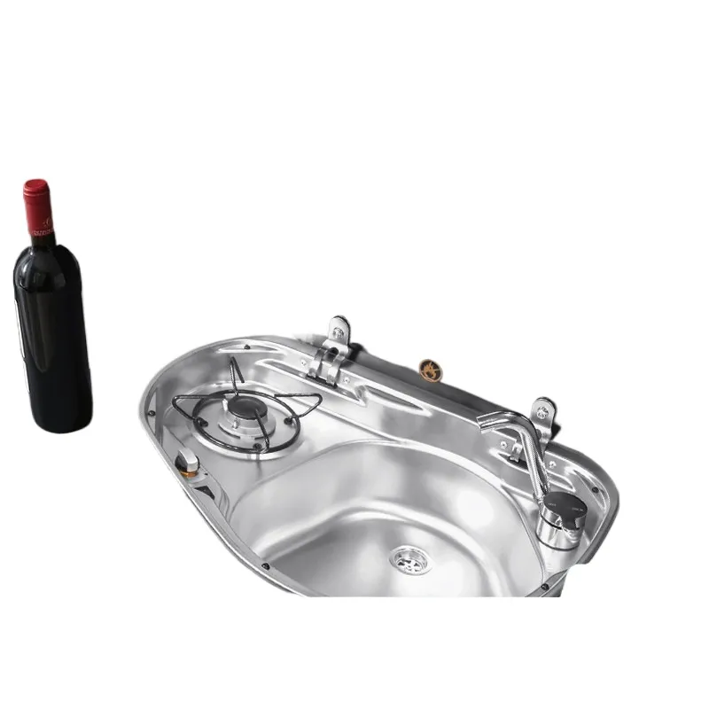 Commercial Kitchen Manufacturers - Do kampera: Zintegrowany zlew ze stali