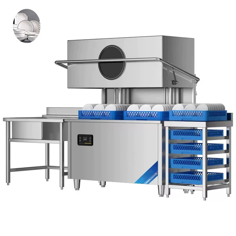 Commercial Kitchen Usa - Profesjonalna szybka myjka cyrkulacyjna z pokrywą,
