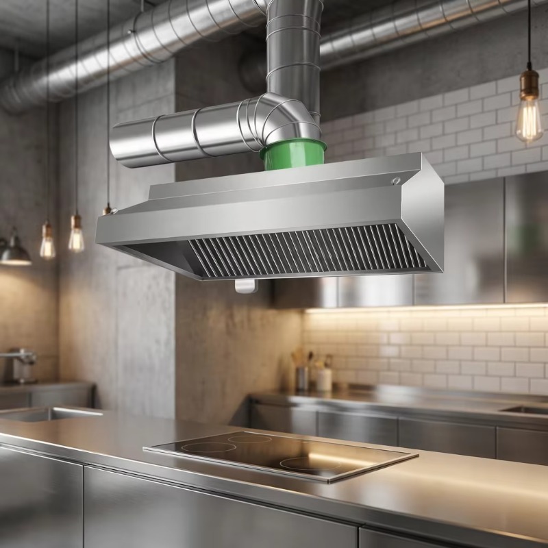 Commercial Kitchen Usa - Profesjonalna, konfigurowalna, ścienna okap kuchenny ze