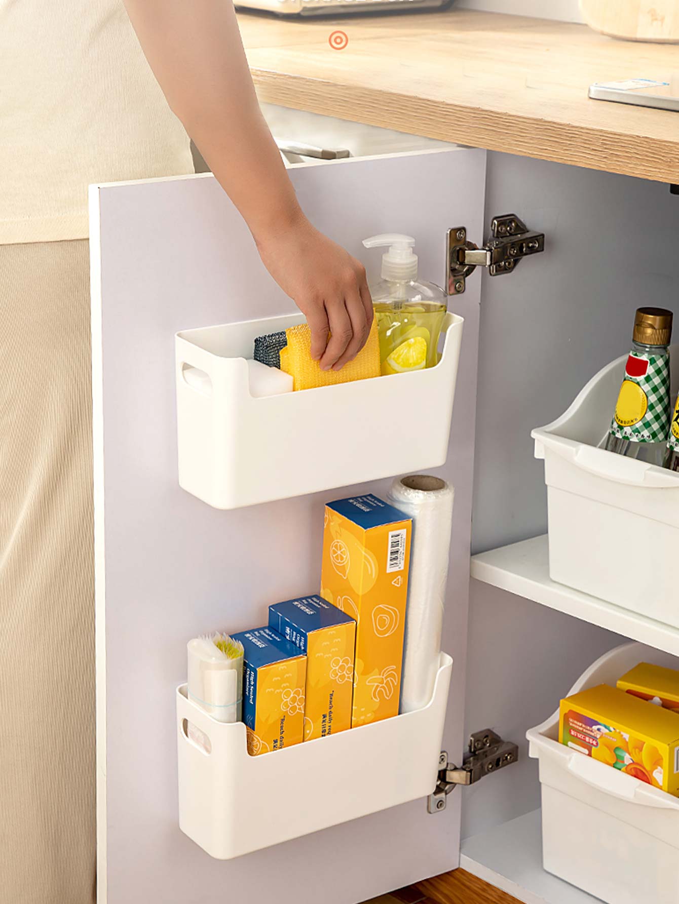 Commercial Kitchen Shed - Organizer do drzwi szafek bez wiercenia,