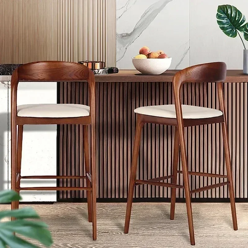 Commercial Kitchen Design - Vintage Drewniane Krzesła Barowe Designerskie Nowoczesne