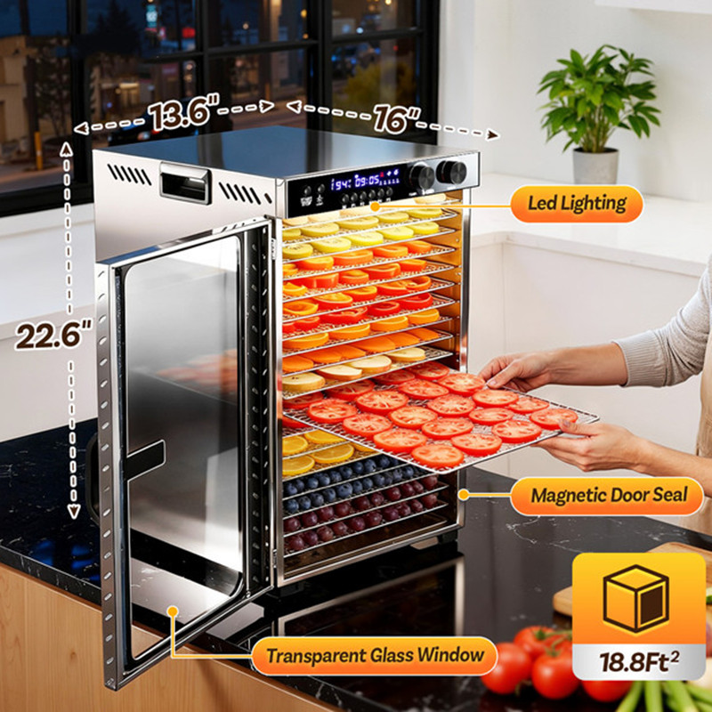 Suszarka do żywności z timerem – Commercial Food Dehydrator recenzja i cena