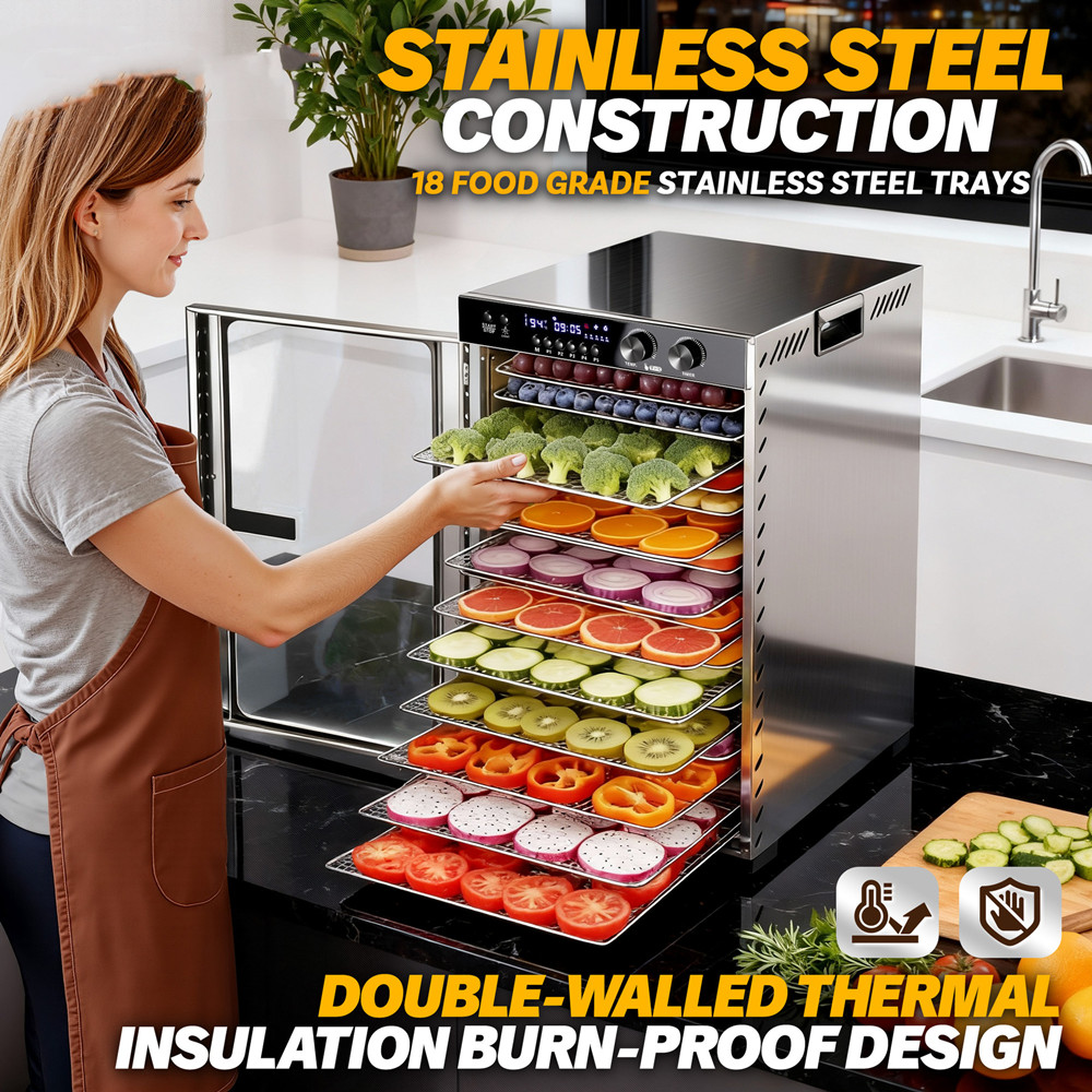 Suszarka do żywności z timerem – Commercial Food Dehydrator recenzja i cena