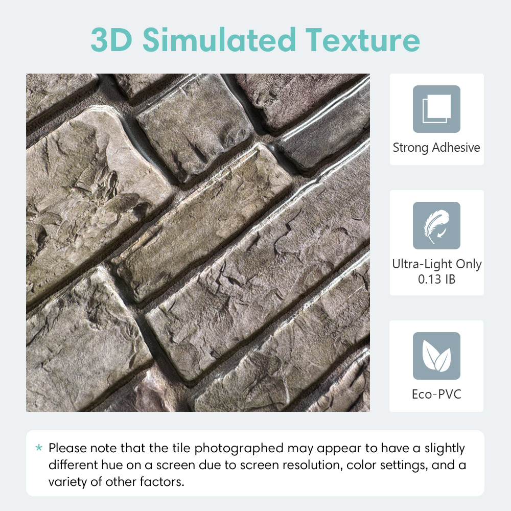 10szt 3D Faux Stone Peel and S – Commercial Kitchen Wall recenzja i cena